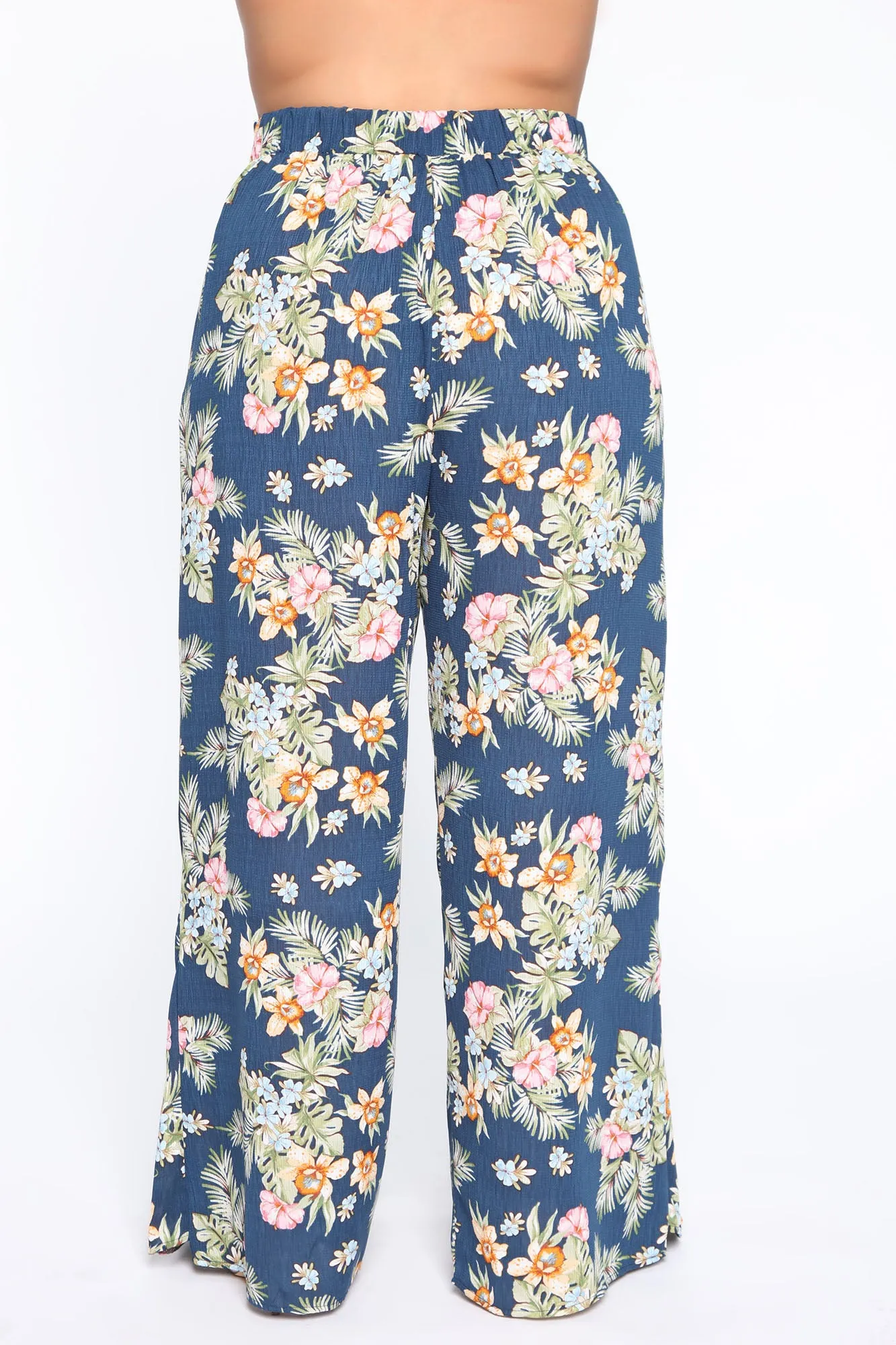 Back For More Wide Leg Pants - Navy/Combo