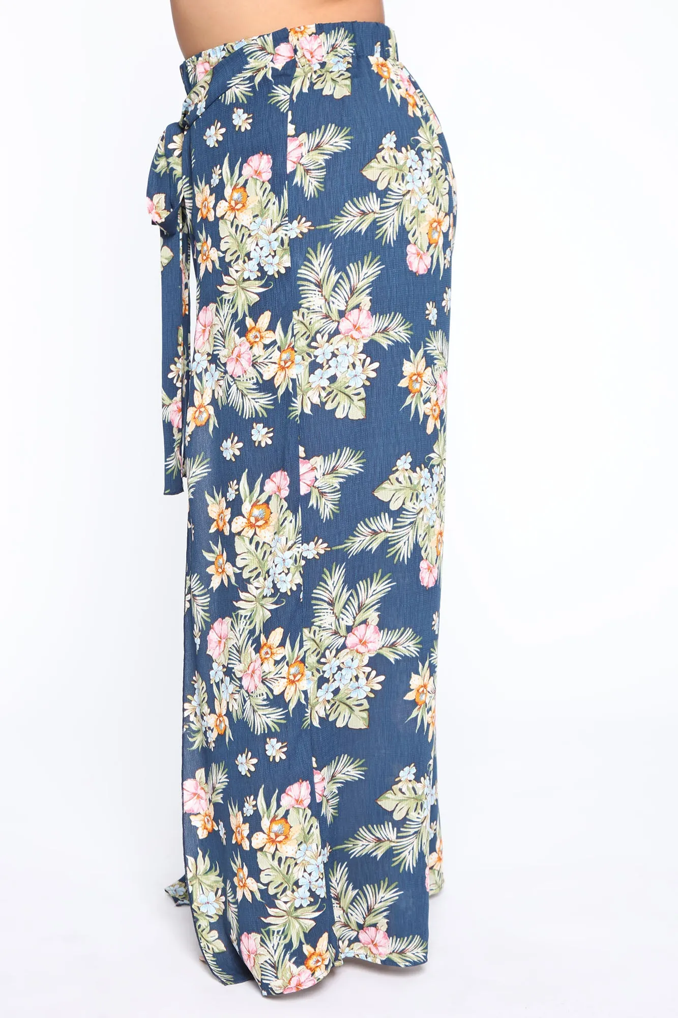Back For More Wide Leg Pants - Navy/Combo