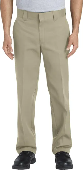 Dickies Mens Flex Work Slim Straight Fit Pants, Desert Sand, 30W x 32L US