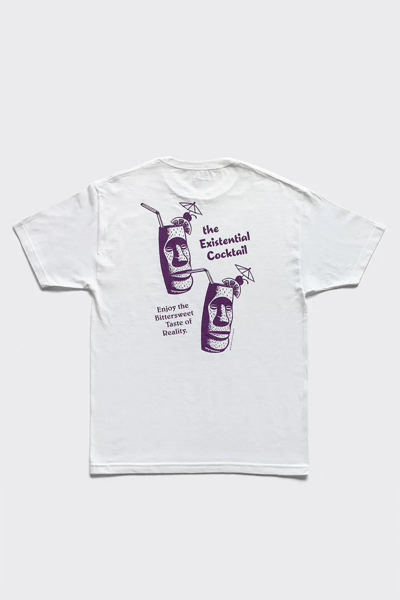Existential Cocktail T-Shirt - white