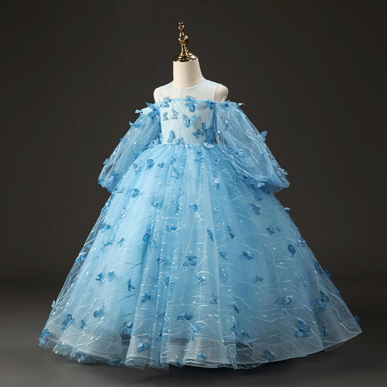 Flower Girl Dress Ruffle Satin Lace Tulle Beads Flower Decoration Toddler Wedding Birthday Party Evening Dress