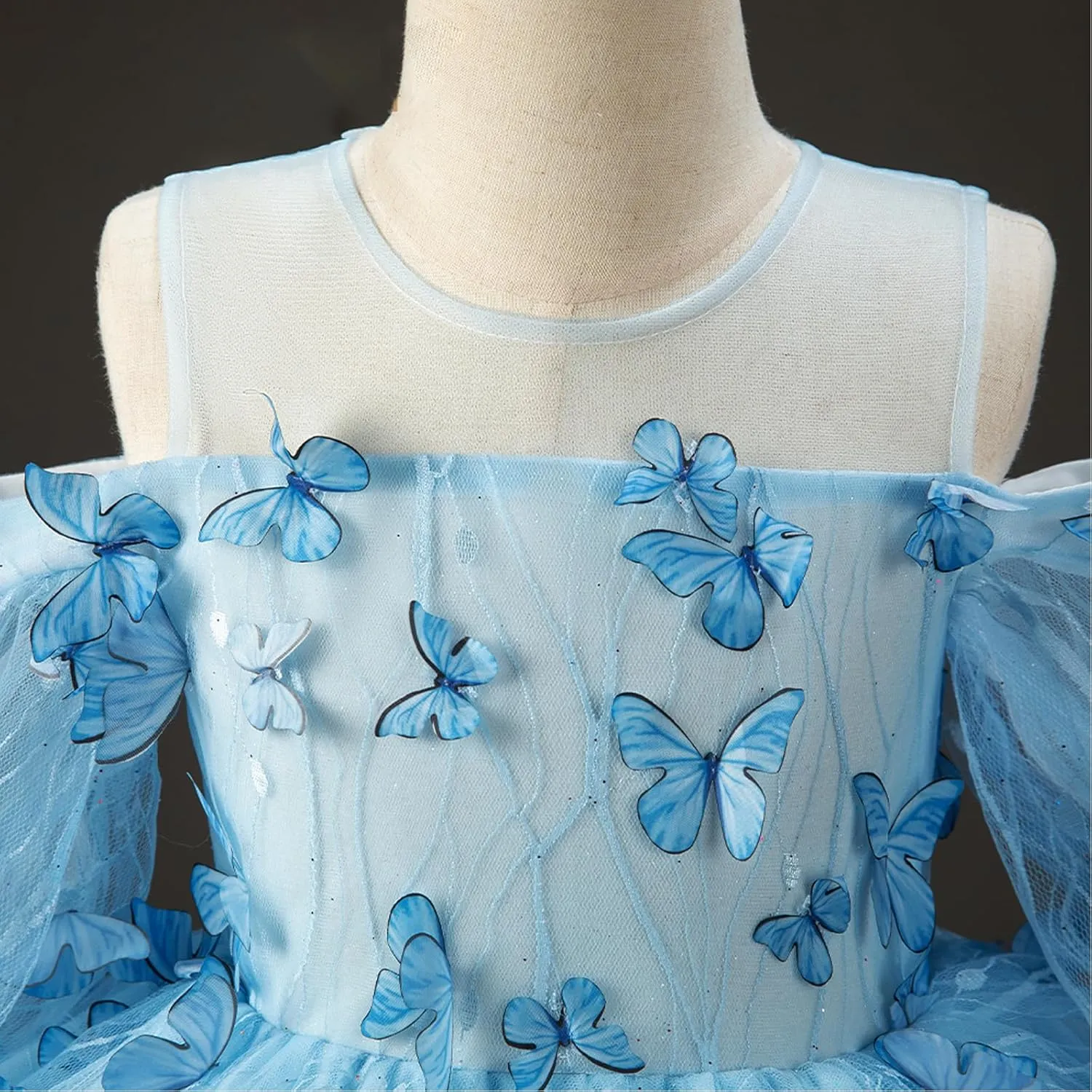 Flower Girl Dress Ruffle Satin Lace Tulle Beads Flower Decoration Toddler Wedding Birthday Party Evening Dress
