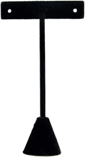 GSHLLO Black Velvet Earring T Bar Stand Holder Earring Display Organizer Jewelry Towers for Homen Stores
