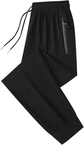 Hiking Pants Men Waterproof Lightweight Running Joggers Quick Dry Athletic Pant Sports and Outdoors with Zipper Pockets