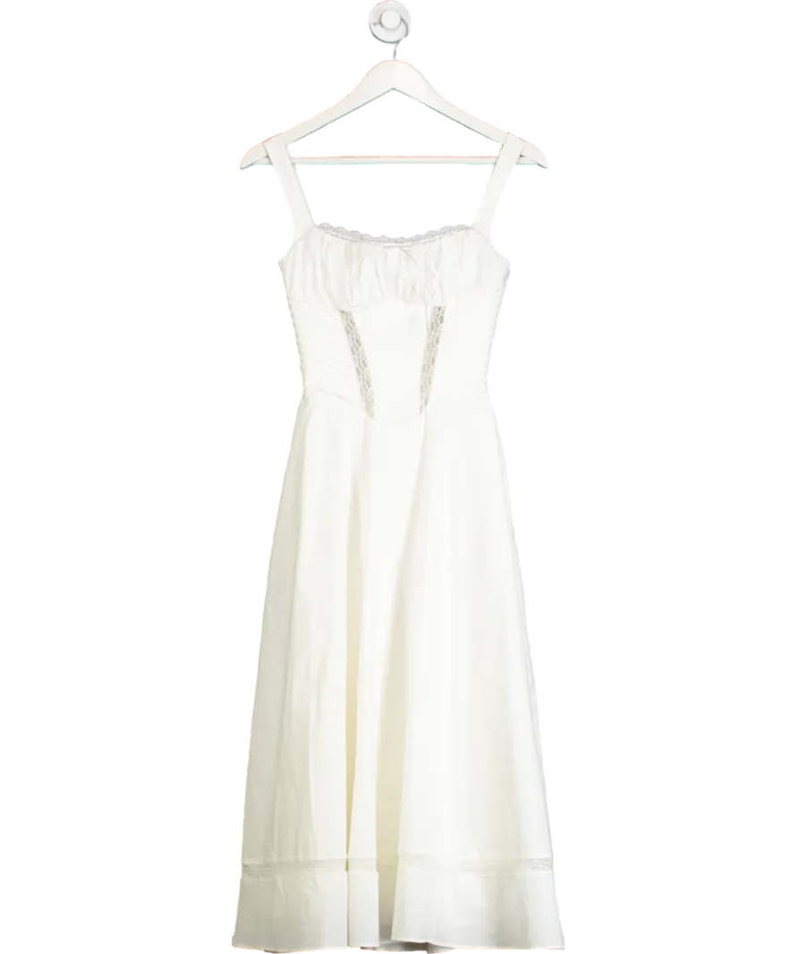 House of CB White 'kim' Midi Sundress UK XS