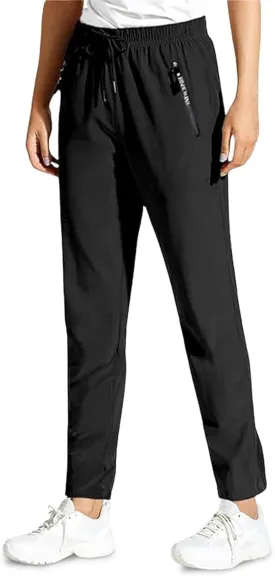 Lorafit Women's Stretch Pants, Soft Breathable Super Stretch Quick Drying, Black