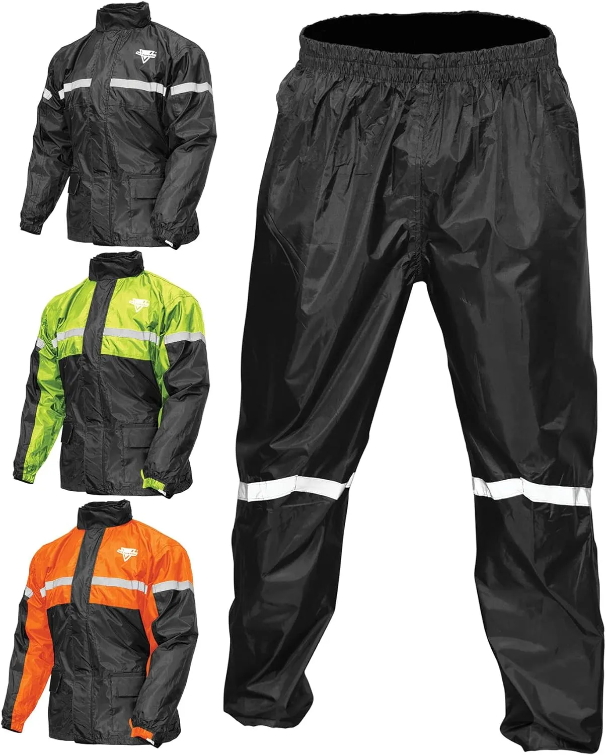 Nelson-Rigg unisex adult Motorcross-motorcycles Nelson Rigg SR 6000 ORG 04 XL Stormrider Motorcycle Rain Suit 2 Piece Orange Black XL , Orange/Black, X-Large US