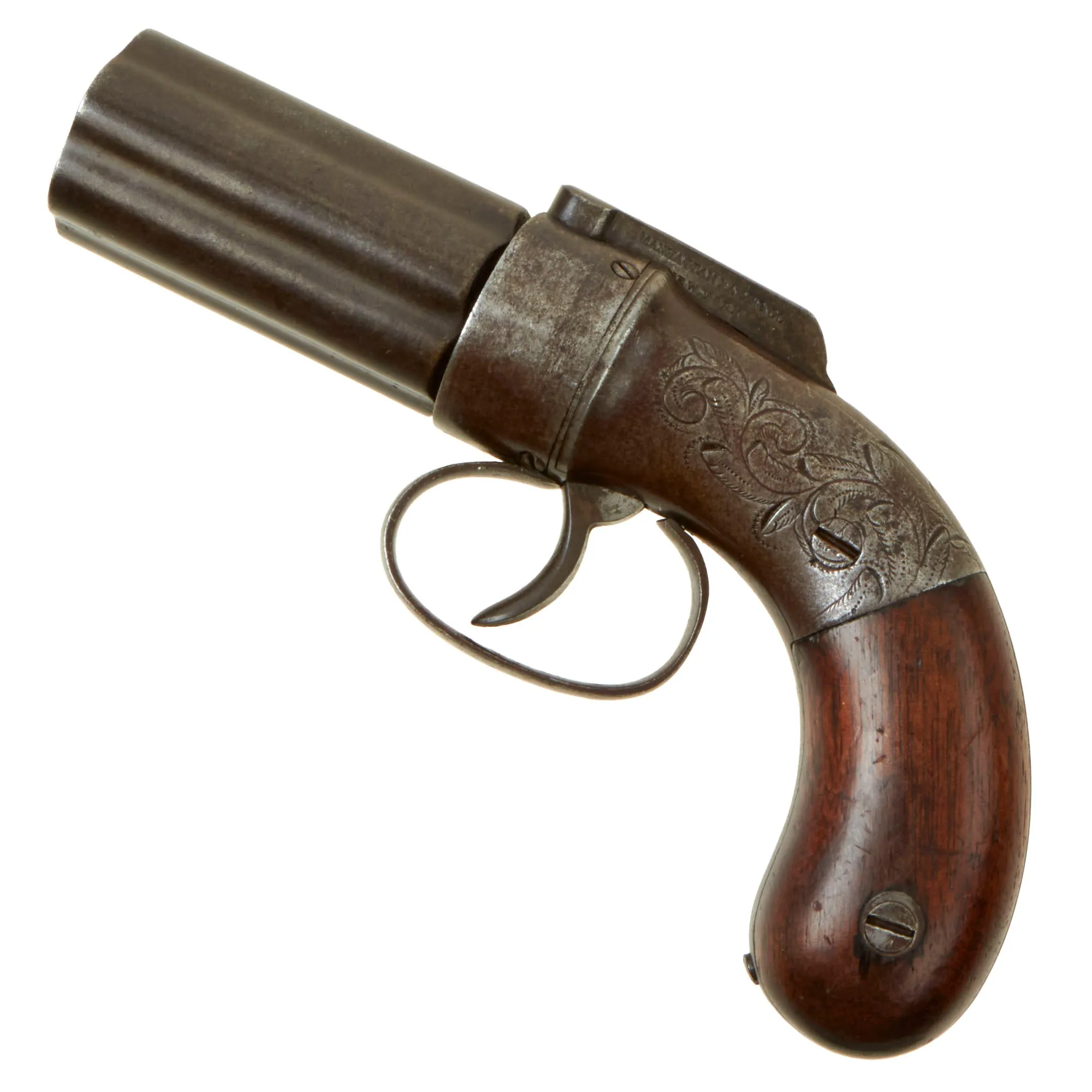 Original U.S. Manhattan Firearms Co. .28cal Percussion Pepperbox Revolver Circa 1857 - Matching Serial 278