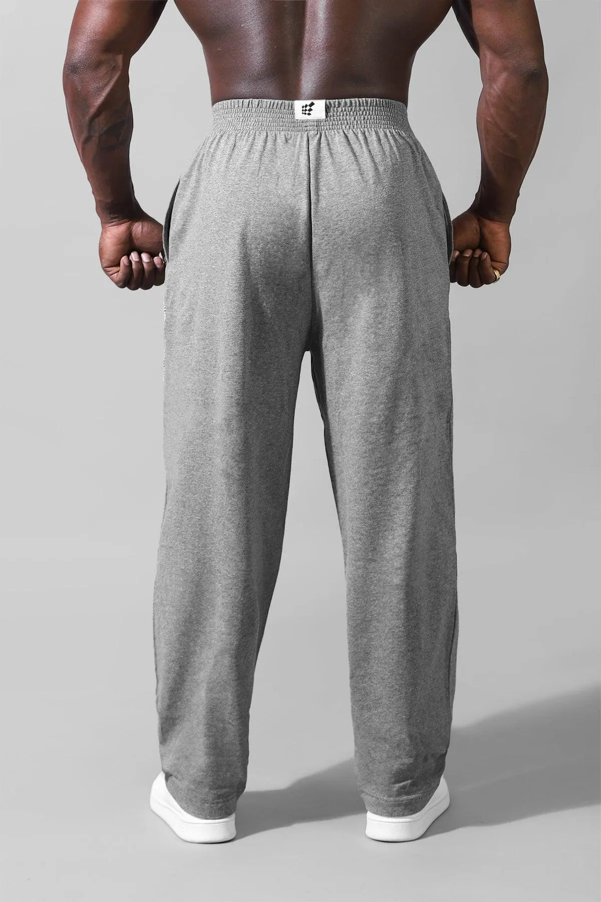 Retro Oversized Bodybuilding Pants - Glacier Gray