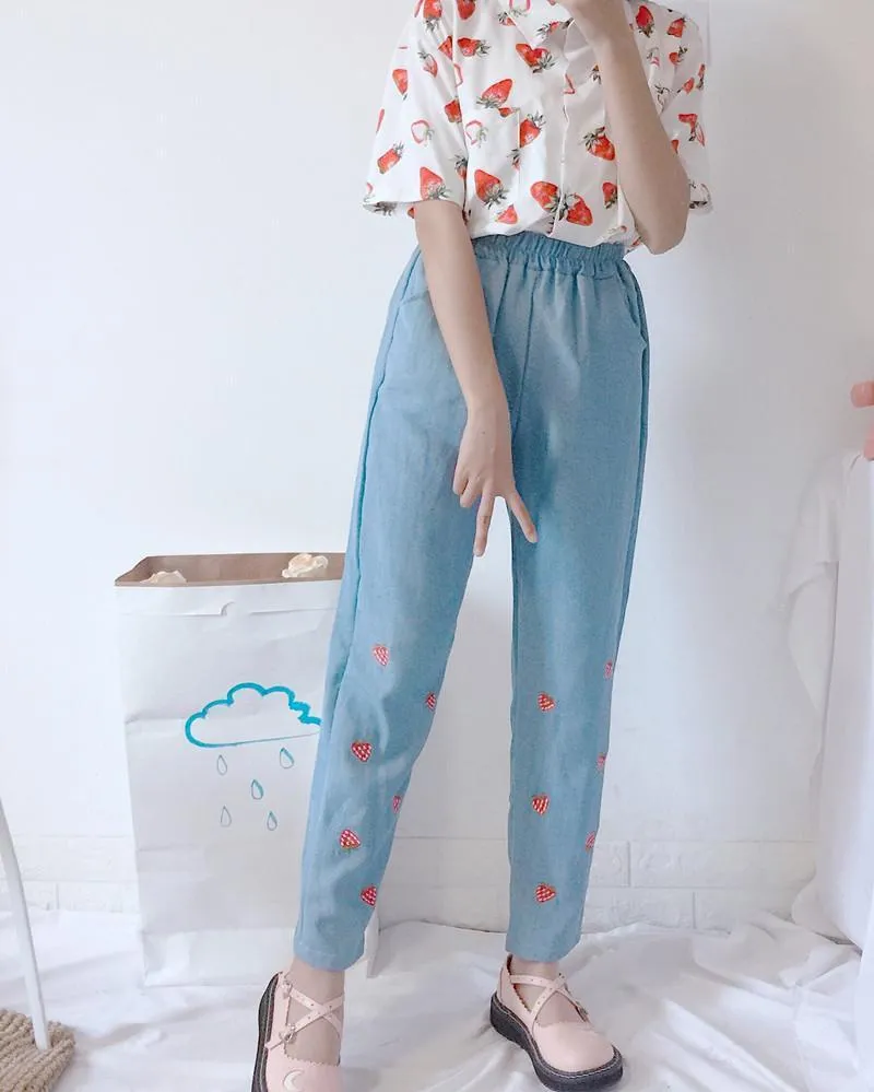 Strawberry Print Shirt