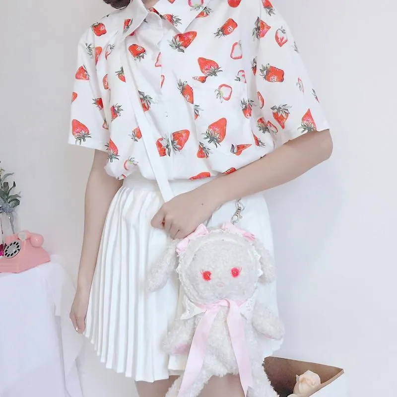 Strawberry Print Shirt