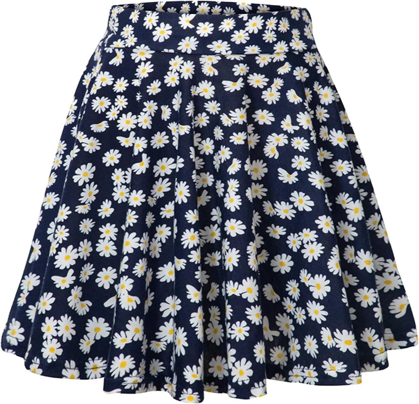 Urban CoCo Women's Mini Skater Flared Skirt Printed and Solid Tennis Skirt