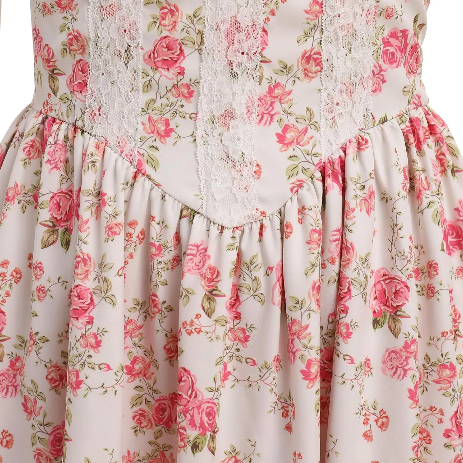 Women Corset Dress Floral Mini Dress Sexy Spaghetti Straps Low Cut Lace Short Dress Ruffle Summer Bustier Sundress